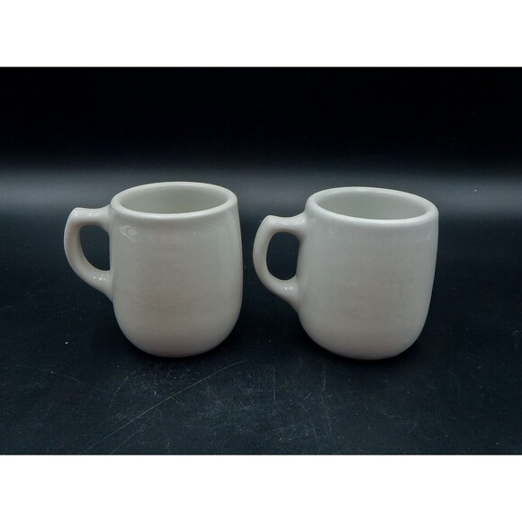 White Castle System Coffee Mug Ashtray Base Mayer China Restaurant Ware Set Of 2 - Picture 3 of 11